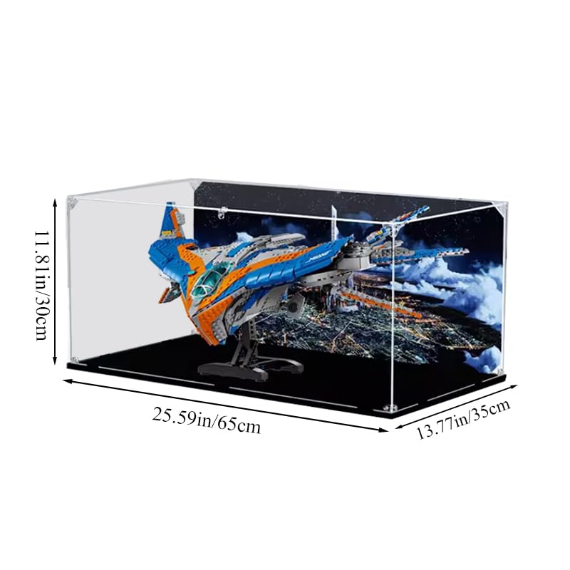 HCAEIOFJ Clear Acrylic Display Case for Lego Mar-vel 76286